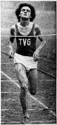 Herbert Steffny 1971: 3000m Sieger beim Jugendvergleichskampf gegen Luxemburg